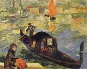 Claude Monet Gondola in Venice Spain oil painting artist